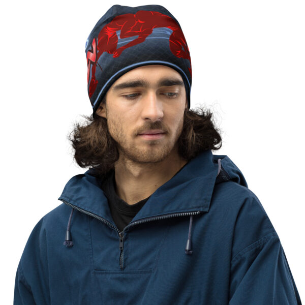 MI Rev Wrestling Print Beanie - Image 7