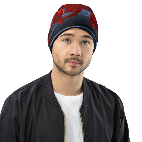 MI Rev Wrestling Print Beanie - Image 11