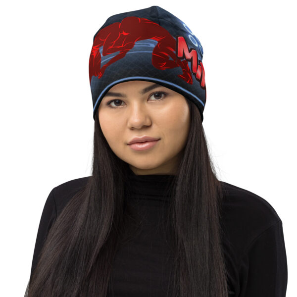 MI Rev Wrestling Print Beanie - Image 19