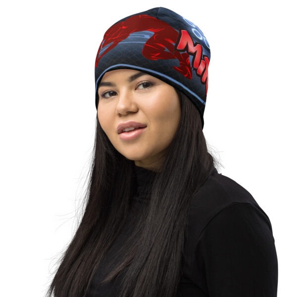 MI Rev Wrestling Print Beanie - Image 2