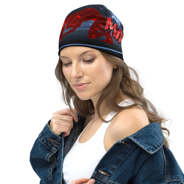 MI Rev Wrestling Print Beanie - Image 3