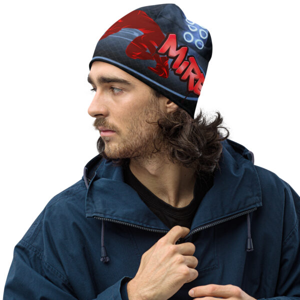 MI Rev Wrestling Print Beanie - Image 6