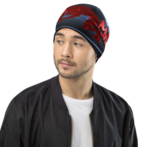 MI Rev Wrestling Print Beanie - Image 10