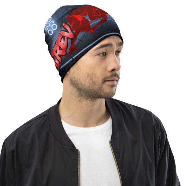 MI Rev Wrestling Print Beanie - Image 12