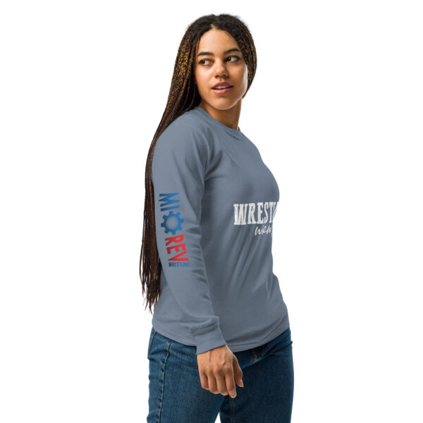 MI Rev Wrestling Mom: Garment-dyed heavyweight long-sleeve shirt - White Text - Image 19